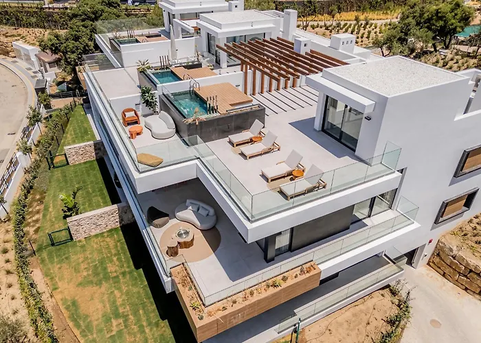 Villa Vida - Luxury Panorama Seaview Penthouse In Organic-Boho Design With Pool, Gym, Spa Marbella